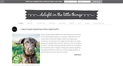 Desktop Screenshot of delightinthelittlethings.com